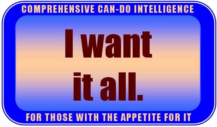 I want it all.